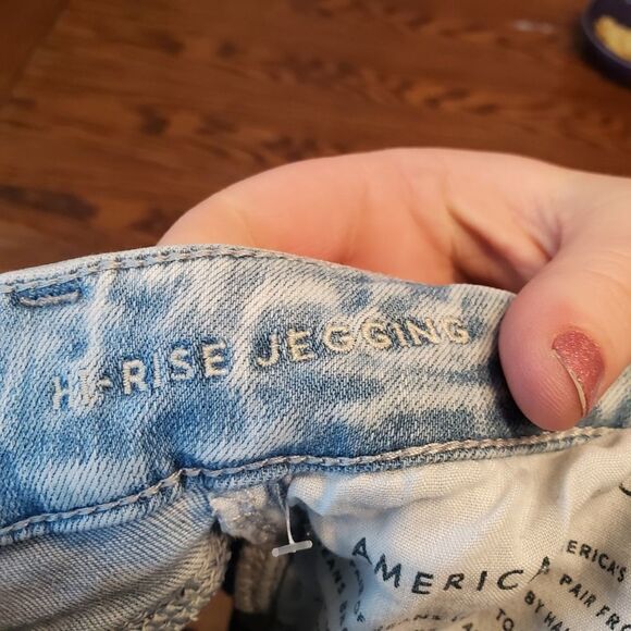 American Eagle high rise jeggings next level str - Picture 3 of 5